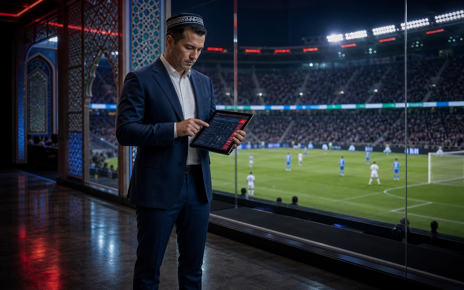 BetLabel loyalty analyst reviewing player tiers on a tablet